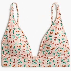 J. Crew | Swim | J Crew French Bikini Cherry Pink Print | Poshmark